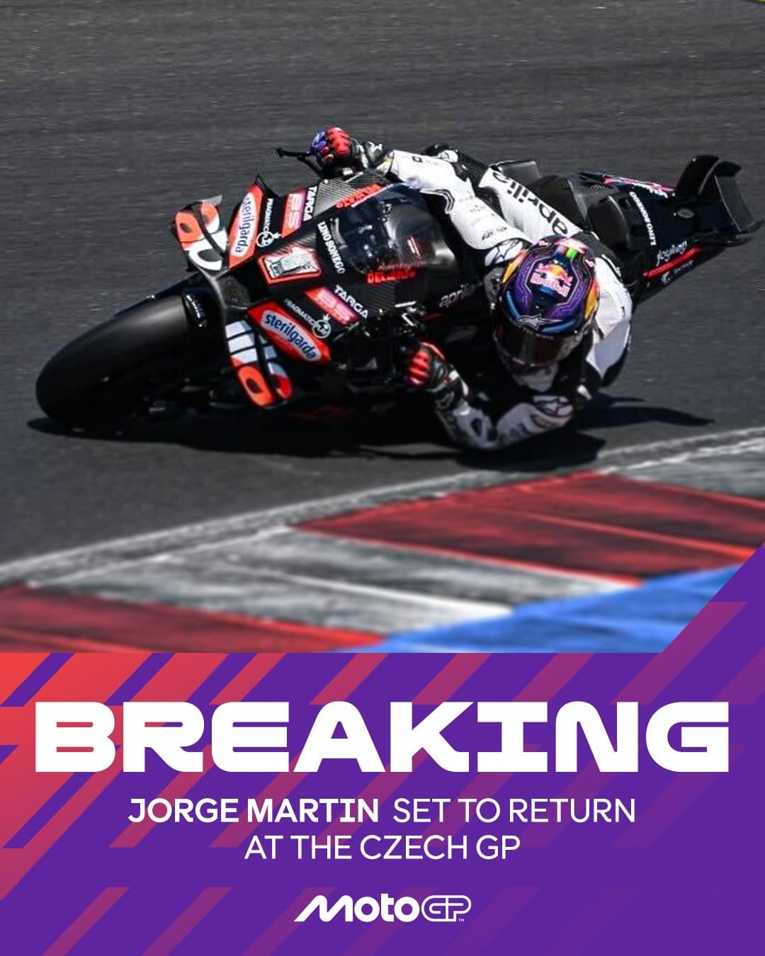 Jorge Martin set to return next week if he passes the medical Czech - Image
