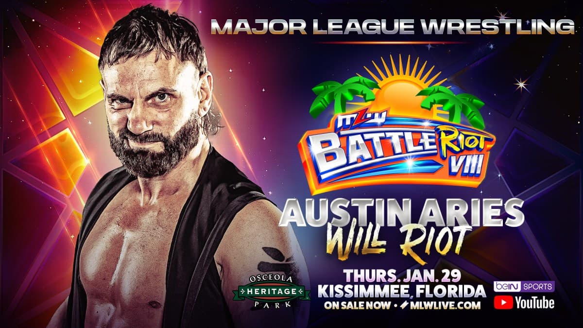 Austin Aries enters Battle RIOT VIII on Jan 29 in Kissimmee, FL - Featured Image