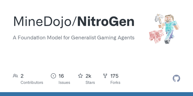 GitHub - MineDojo/NitroGen: A Foundation Model for Generalist Gaming Agents - Featured Image