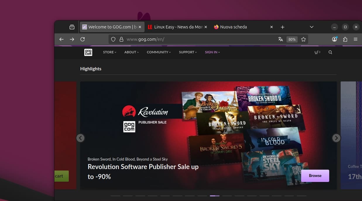 GOG promette maggiore attenzione al supporto Linux - Featured Image
