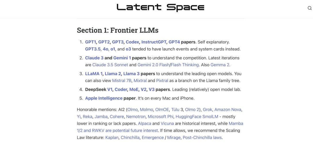 The 2025 AI Engineering Reading List - Latent.Space - Featured Image