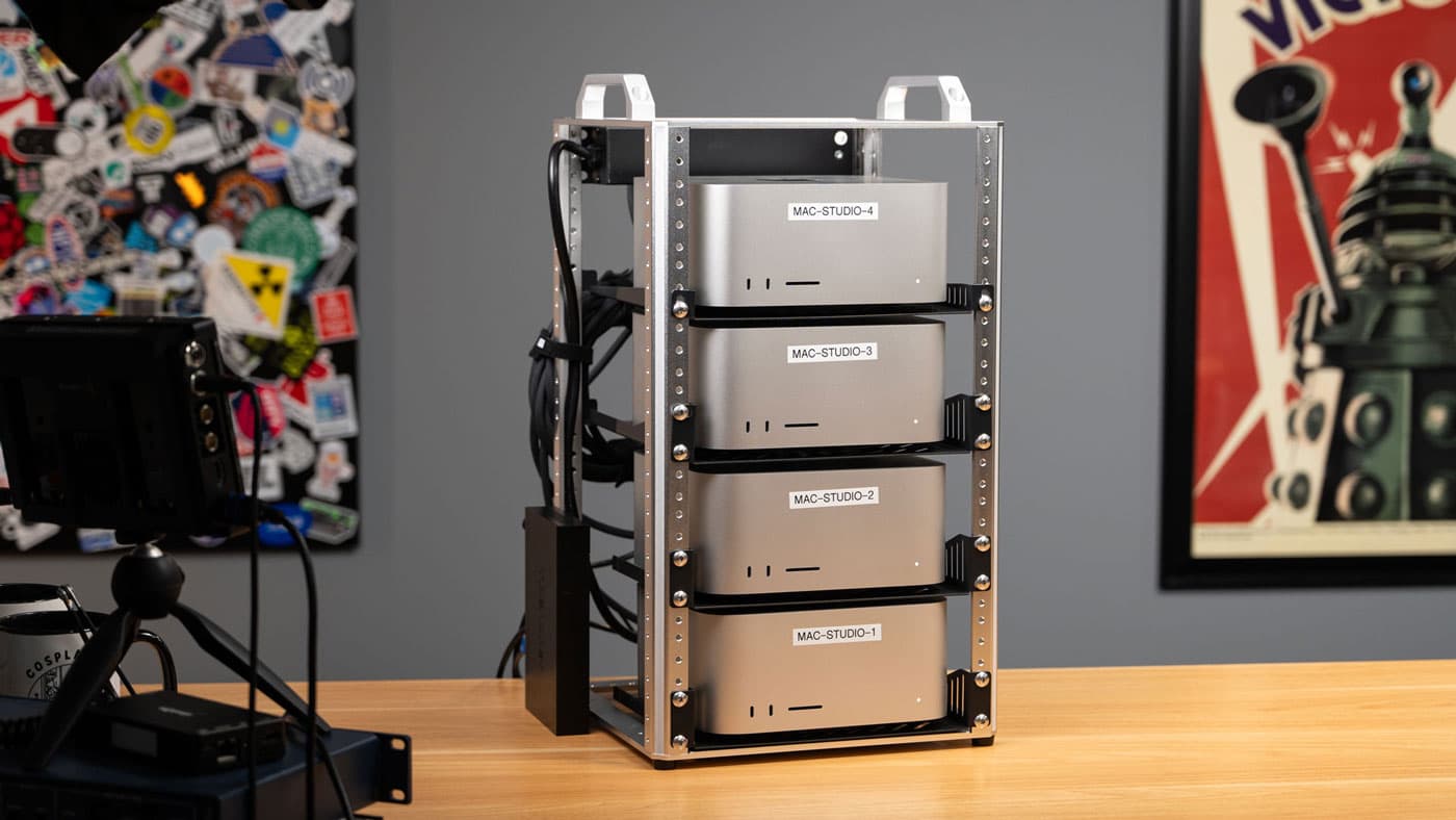 1.5 TB of VRAM on Mac Studio - RDMA over Thunderbolt 5 | Jeff Geerling - Featured Image