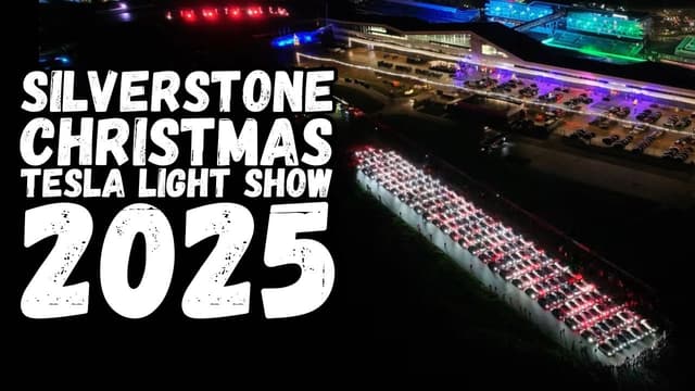 Tesla Light Show | Silverstone Christmas 2025 - Featured Image