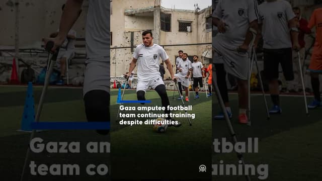 Gaza amputee football team continues training despite difficulties - Featured Image