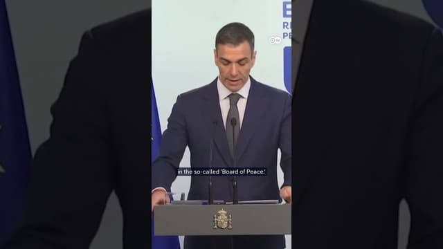 Spanish PM Sanchez declines Trump's 'Board of Peace' invitation | DW News - Featured Image
