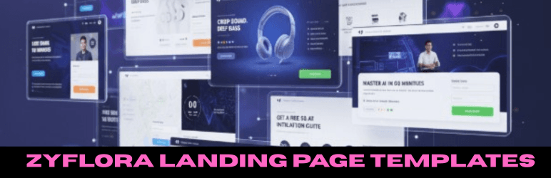 Zyflora landing page templates – WordPress plugin | WordPress.org - Featured Image